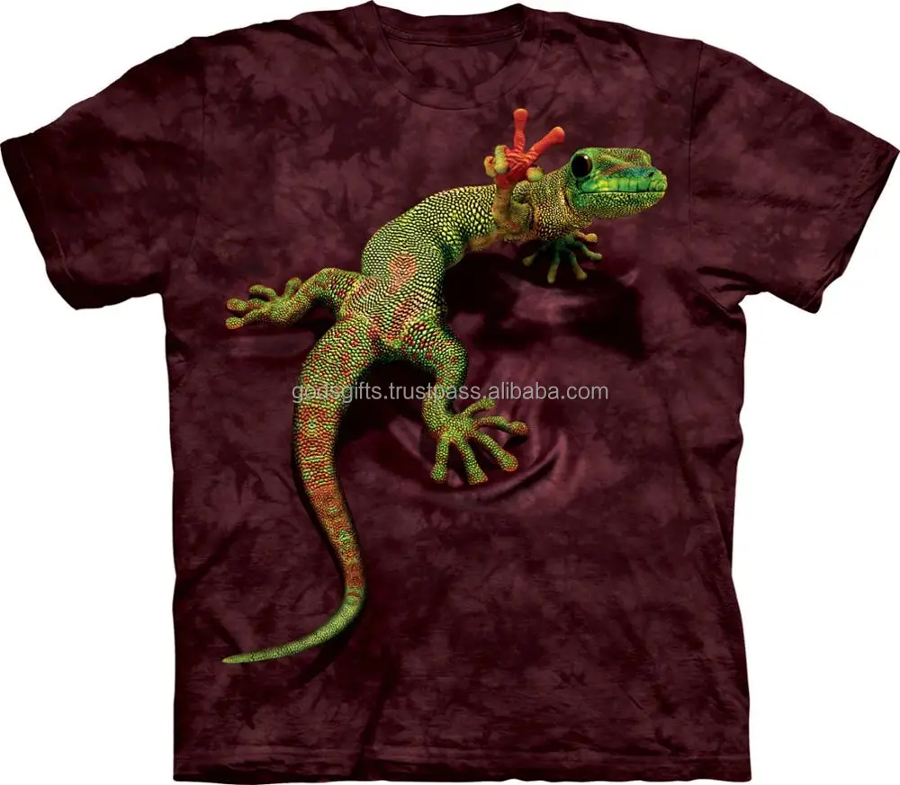 comfort colors t-shirts sublimation animal 3d printing black t-shirt 100% cotton 3d t shirt