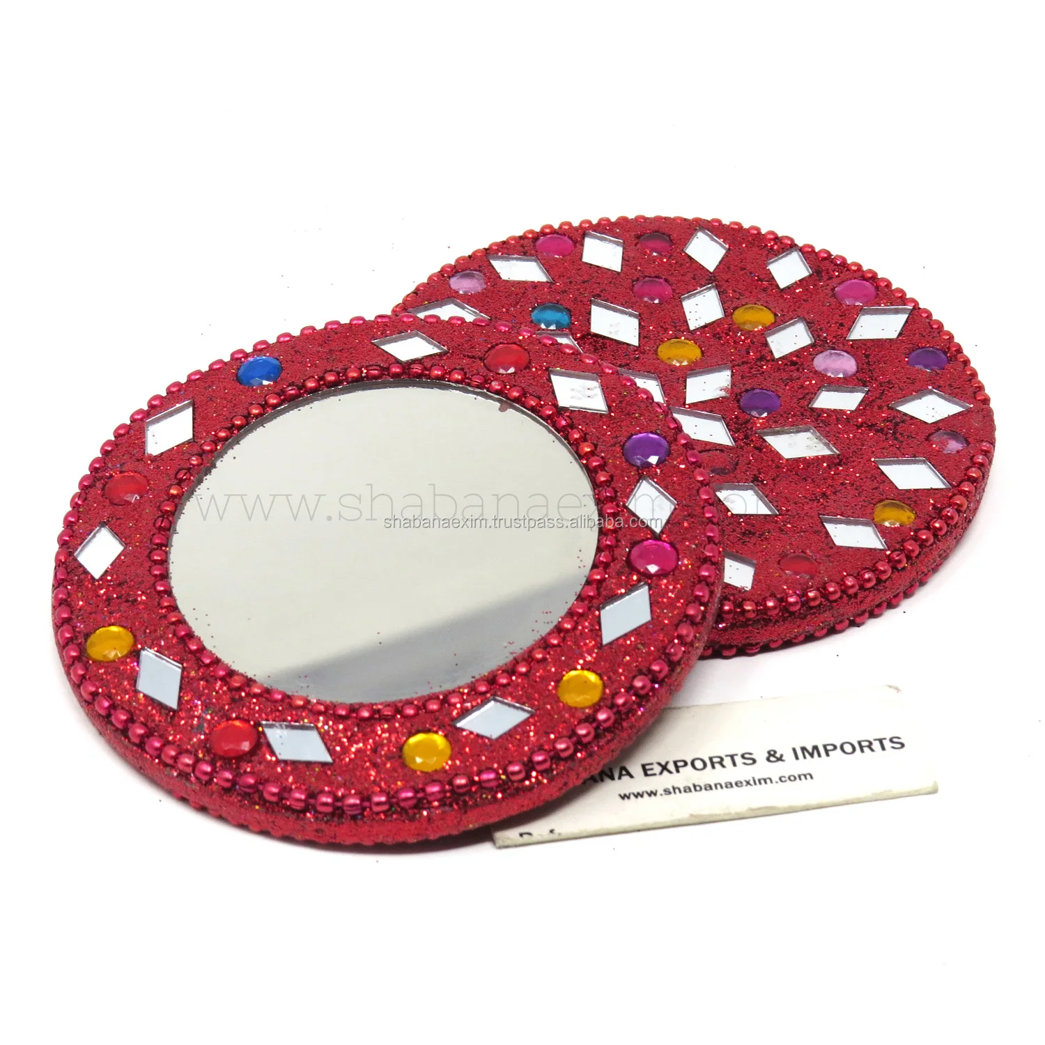 Wholesale Cosmetic Makeup Mirrors Compact Small Round Pocket Mirrors