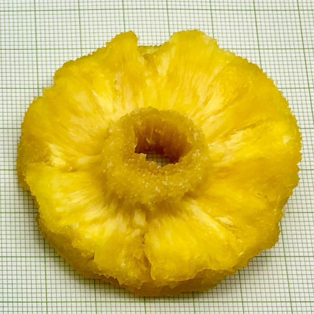 
LOW SUGAR Dehydrated dried pineapple slice ring from Thailand 