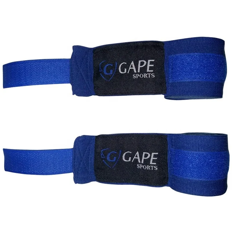 
Wholesale custom Elastic hand wraps semi elastic breathable Sports Bandages Fist Protector Boxing Hand 