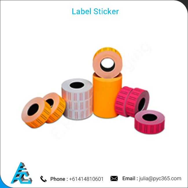 Supermarket Custom Blank Paper Label Adhesive Sticker Roll
