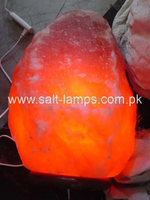 Himalayan Natural Rock Salt Lamp / Crystal Pink Salt Ionizer Pakistan