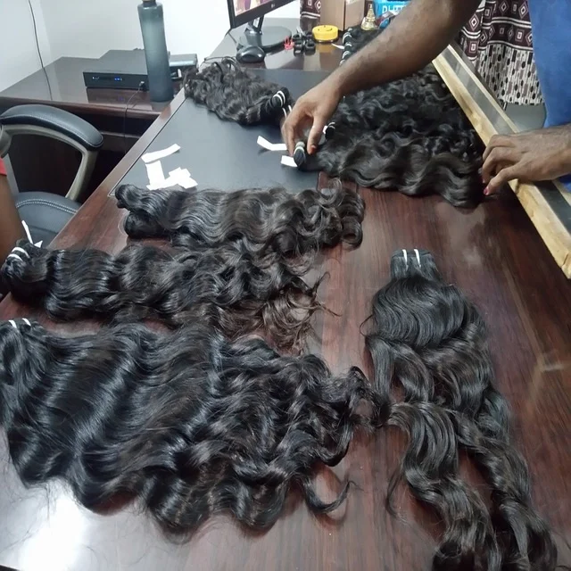 100% Raw Natural Curly Virgin Indian Hair Extension Double Weft Unprocessed Afro Waves Single Donor Bundles Human Hair donors