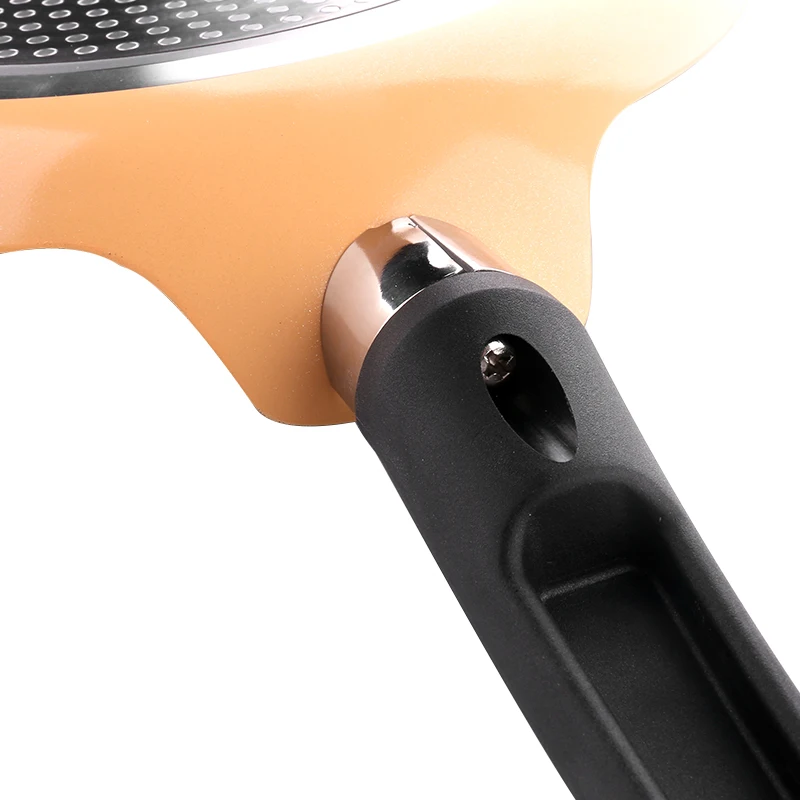 aluminum alloy non-stick coating die cast crepe pan with bakelite handle