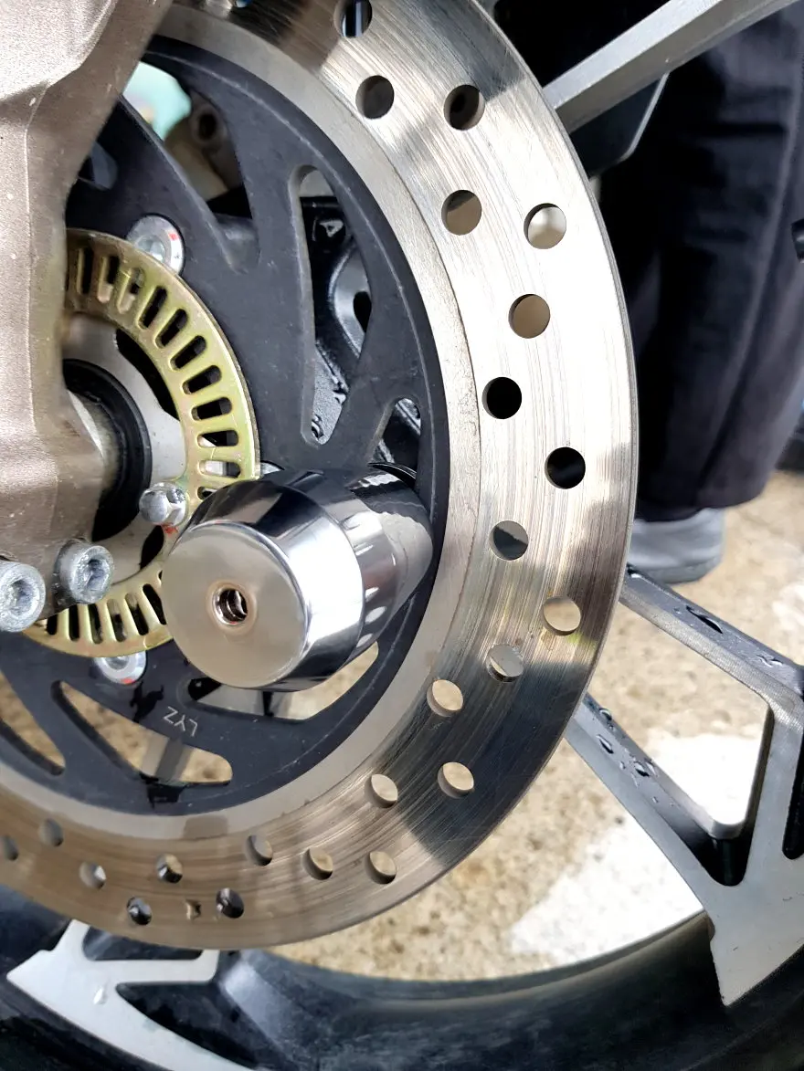 Special high security brake disc lock for motorcycle disc lock