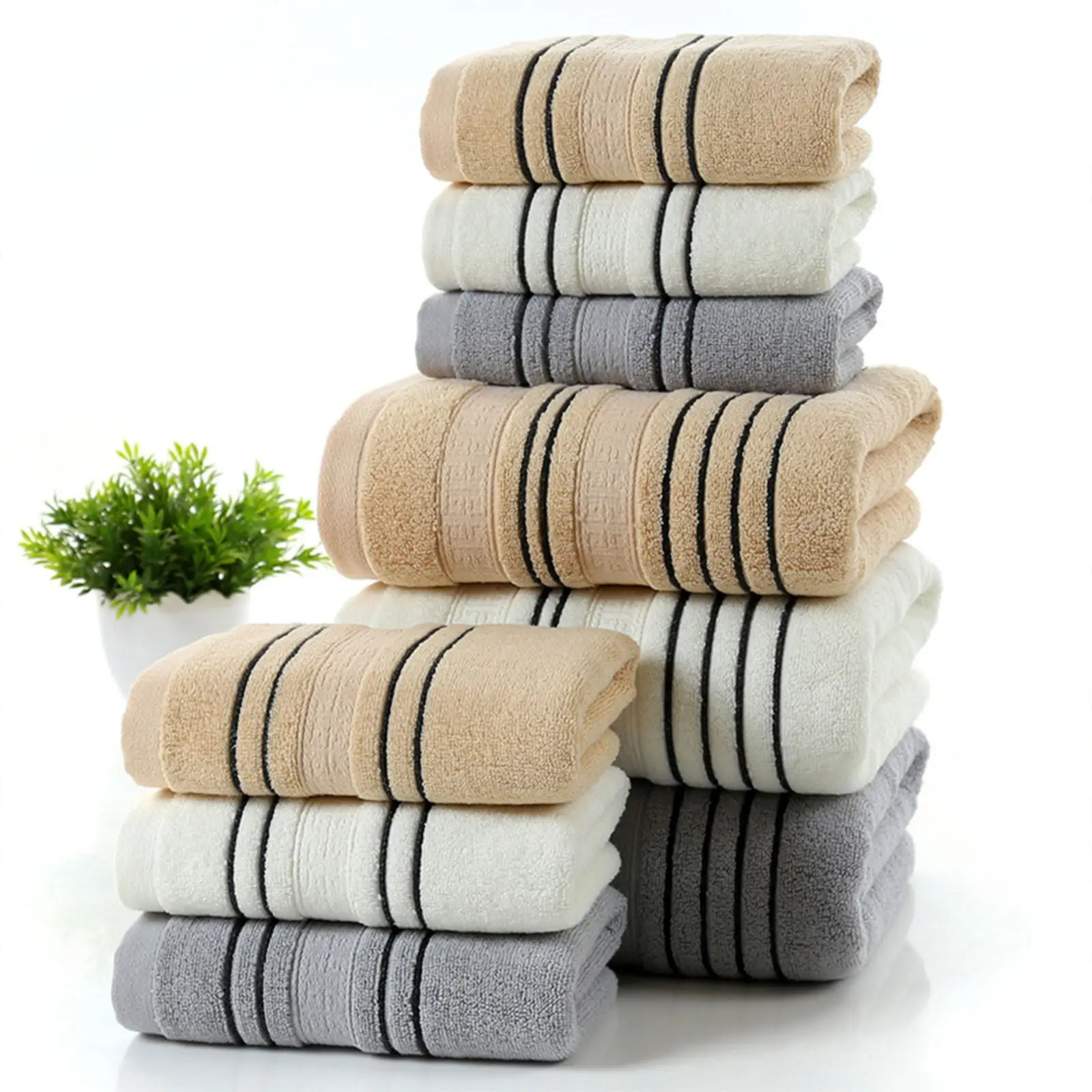 Soft Cotton Absorbent Terry Luxury Hand Bath Beach Sheet Towel