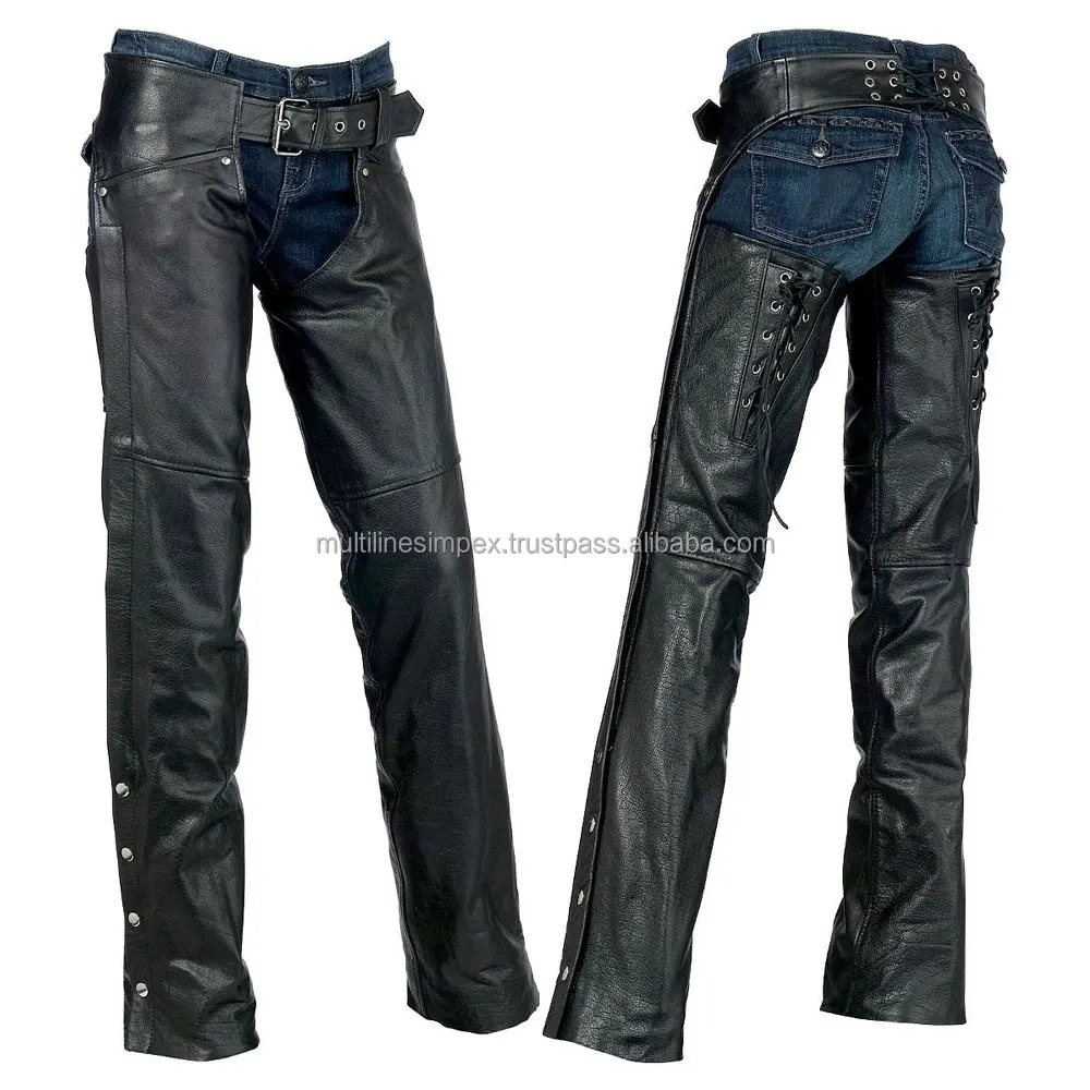 
Leather Full Motorbike Riding Chaps  (62007166661)