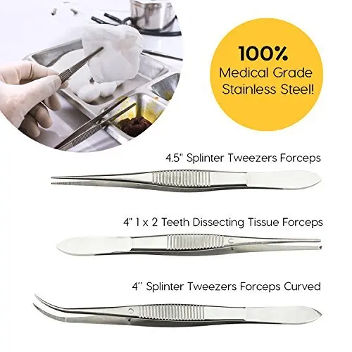 Анатомия студентка-медик набор для рассечения Набор хирургических инструментов из нержавеющей стали основа