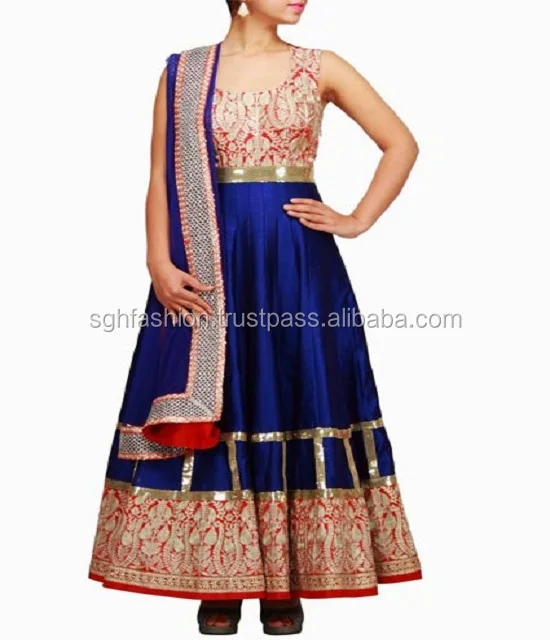 
Blue Anarkali suit Designs 2019 