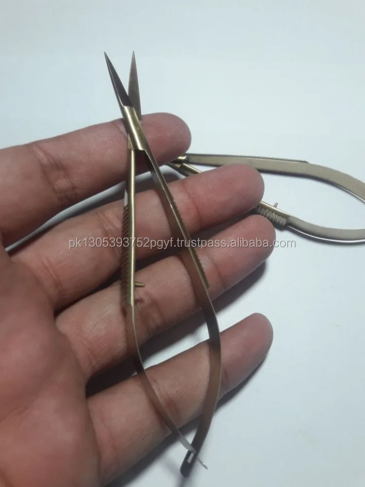 Plasma Gold Spring Scissor EYELASH SCISSORS/ Eyelash Extension Tweezers