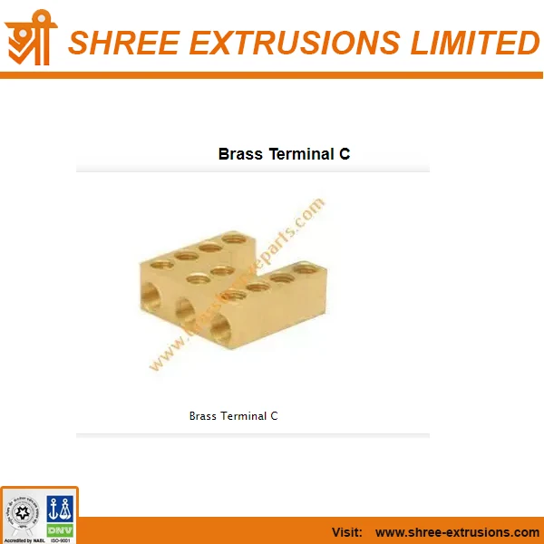 Leading exporter Brass Electrical Parts Brass Terminal C