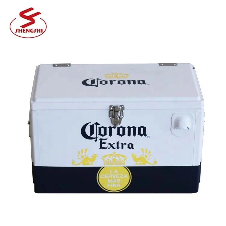 20 Liter vintage corona metal ice cooler cooling box