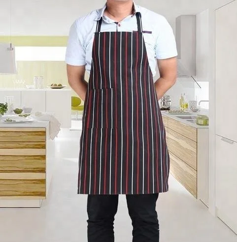 High Quality Cotton Bib Apron Kitchen Cooking Aprons Cafe Apron