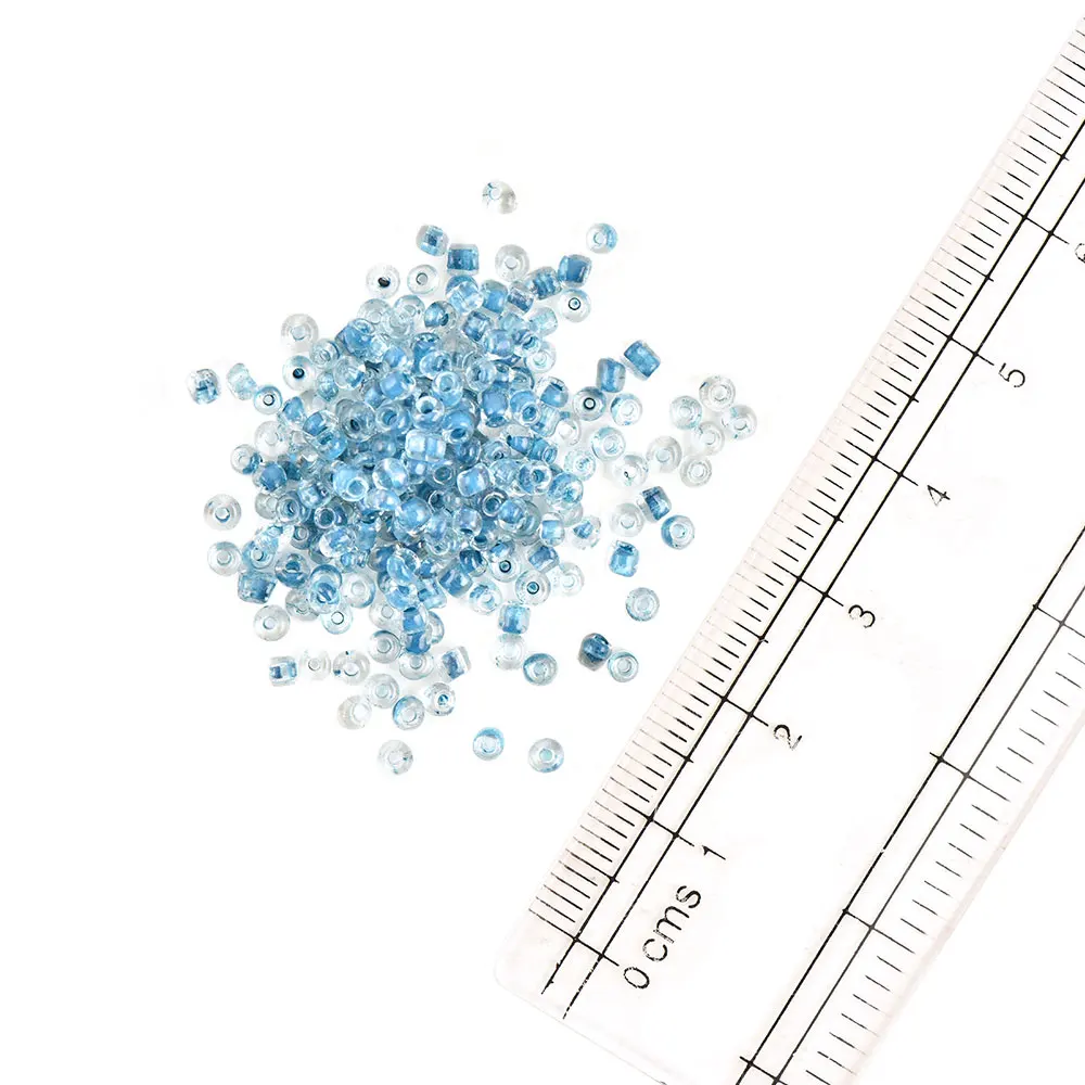 Turquoise Color Glass Seed Bead Silver-Lined Beads For Jewelry Making (1000 in Pack)