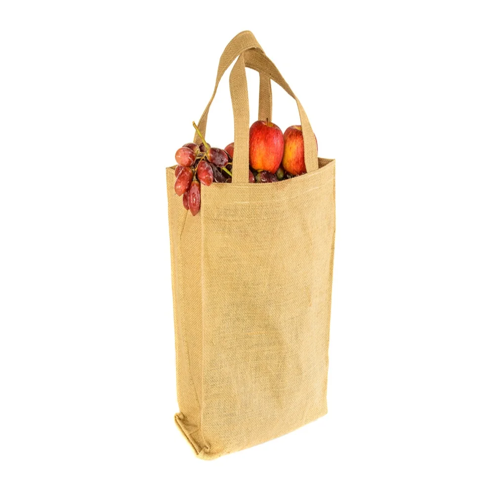 Promotional Best rated eco-friendly  jute  bags Wholesale supermarket shopping logo non woven jute bags Exporter in India..