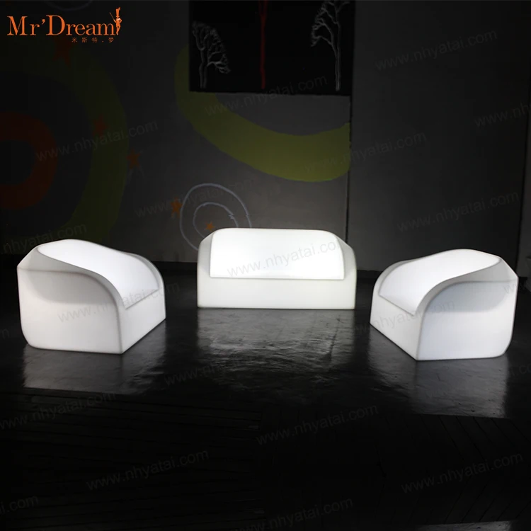 Led Furniture Modern Outdoor Garden Rechargeable Dubai Hotel Nightclub Bar Night Culb Sofa,bar Furniture