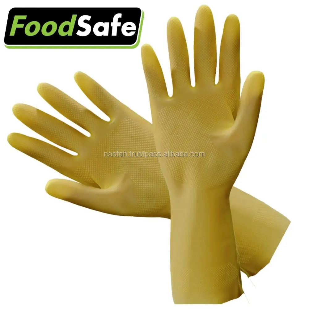 Латексные перчатки без подкладки с хлорированной кожей изготовлены в Малайзии