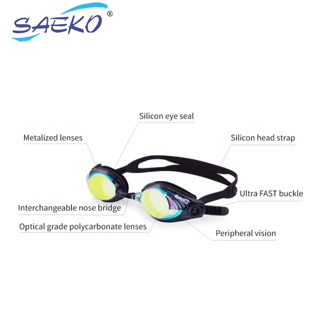 SAEKO Mirror Fitness  Prescription Swim Goggles