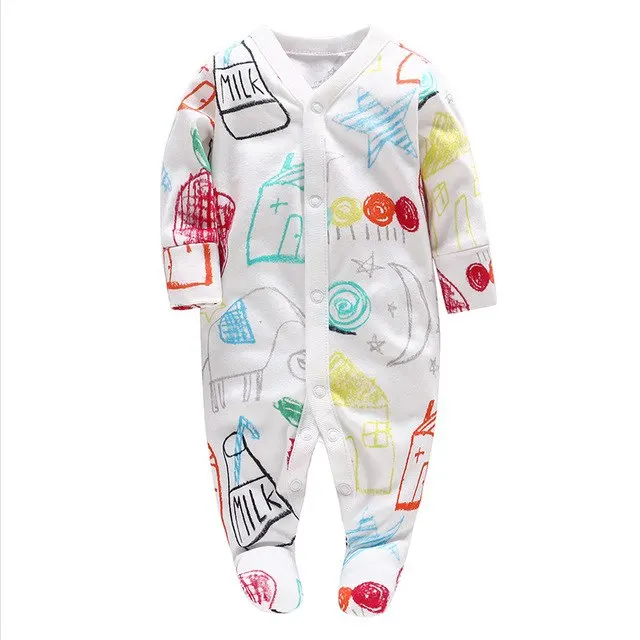 
Oeko Tex Certified 100% Organic Cotton Clothes Newborn Baby Footie 