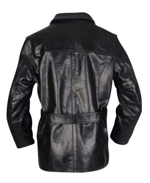 OEM Custom Men Jacket Leather Motorcycle Double Breasted leather Coat Jackets Tops Overcoat leather jacket