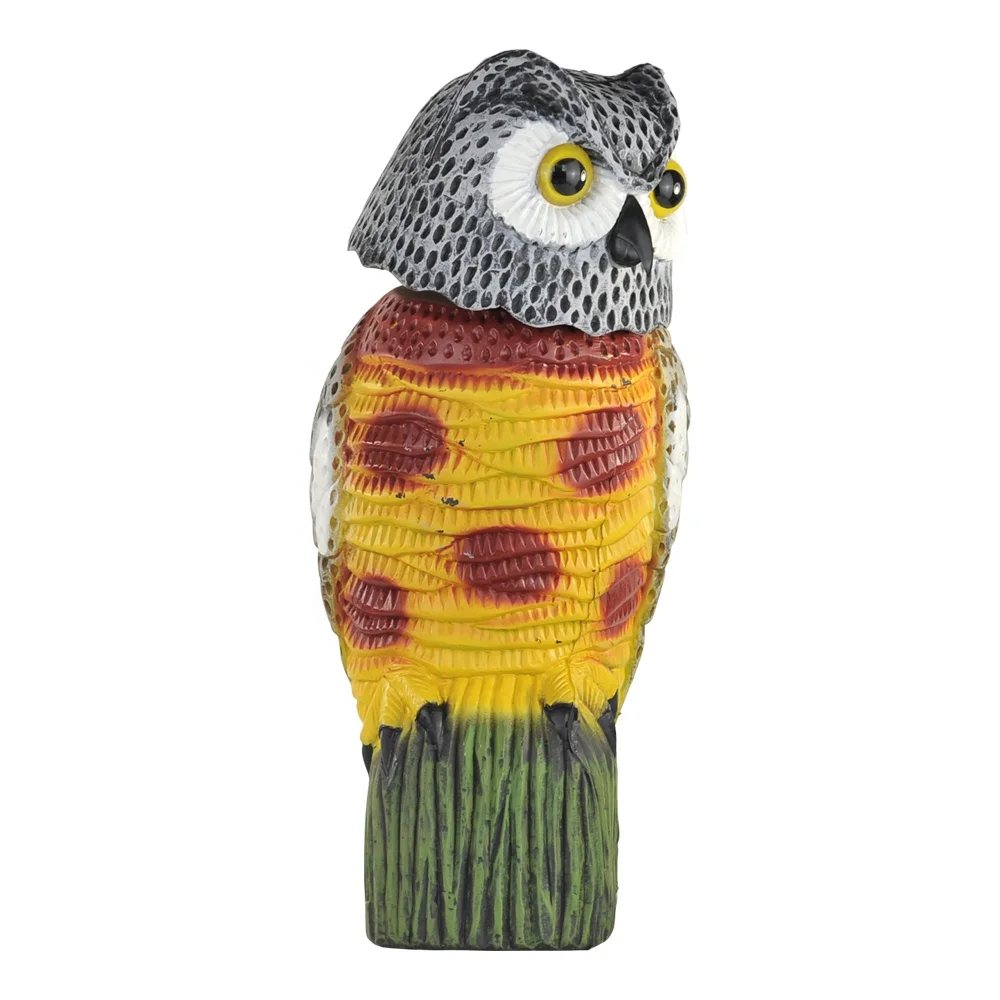 
ZT3003-4 plastic visual scare emulational decoy rotating head owl 