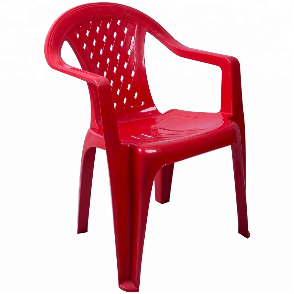 Preferred Seller with Best Quality Plastic Garden Chair PP Plastic Material Chair Plastic Arm Chair Apply to Kitchen & Rooms