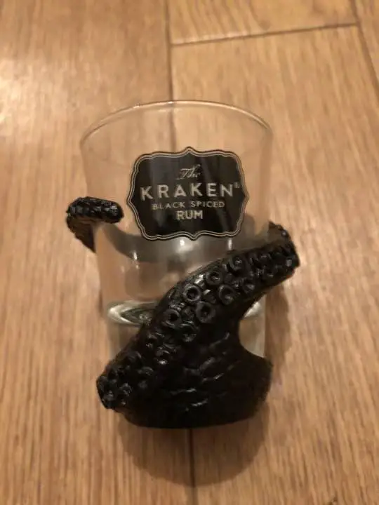 Kraken Black Spiced cup, Kraken Black Spiced rum cup, octopus cup