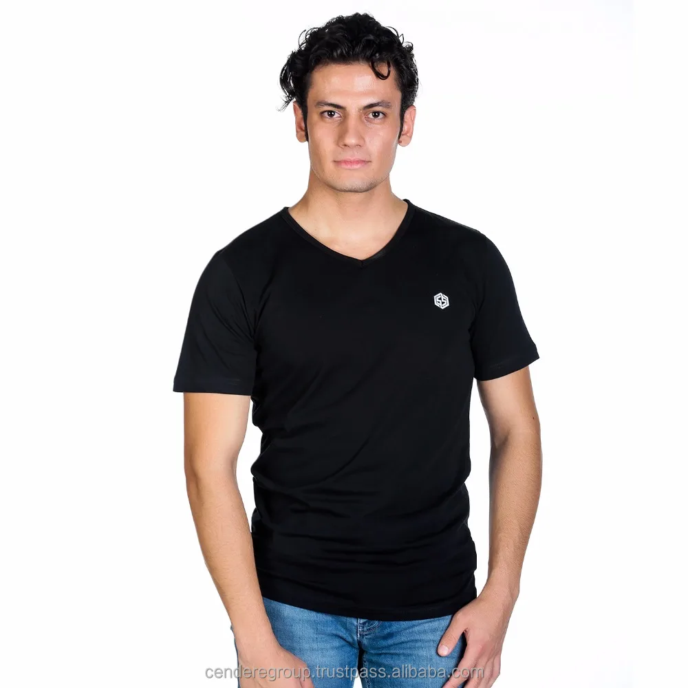 100% хлопок, много цветов на выбор, V-образный вырез, индивидуальные высококачественные мужские футболки Turquality, турецкие бренды, новейший дизайн