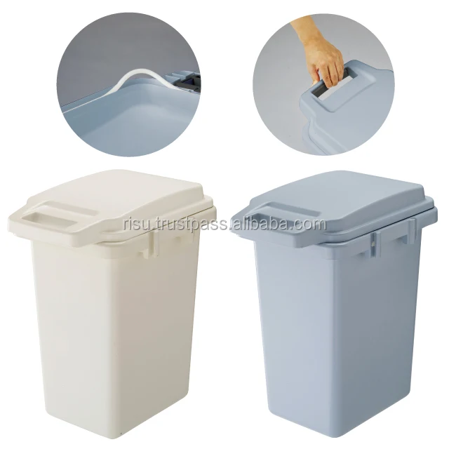 High quality and Functional Pet connectable trash can with rubber packing for deodorizing effect , with plastic bag holder