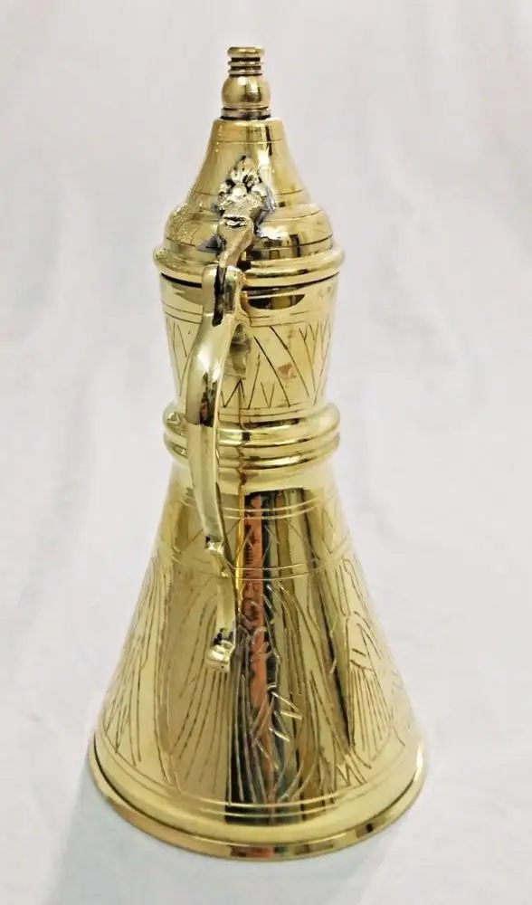 BM2 VINTAGE REPRODUCTION HANDMADE TURKISH BRASS PITCHER WITH HANDLE