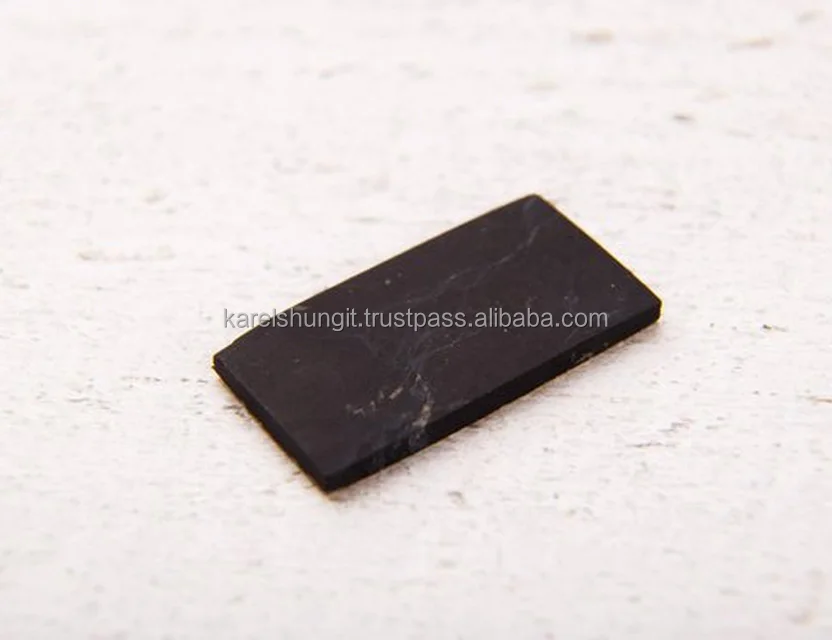 
Shungite Plate 30*40*2 mm 15*30*2 mm unpolished cell phone protection / Schungit plate 