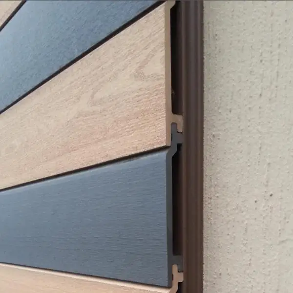Exterior wall panel wood plastic composite wood  cladding better than pvc wall panel