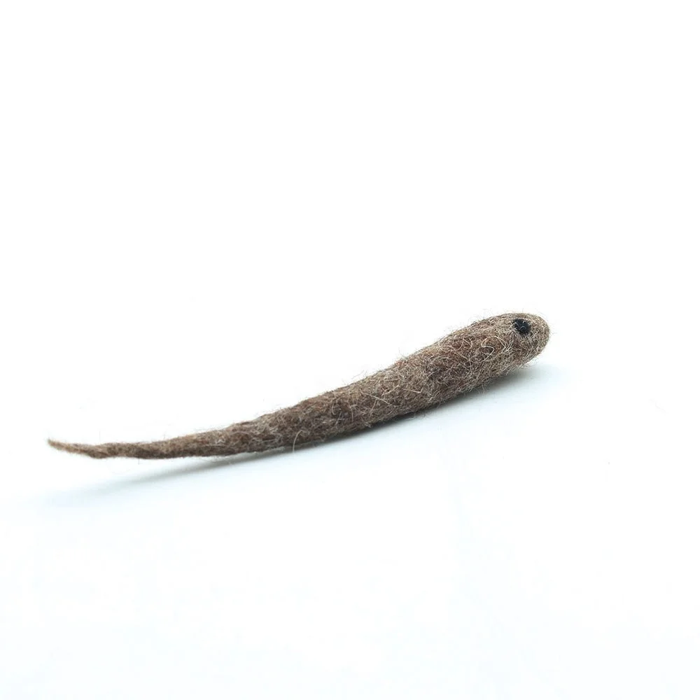FCT-002, Wool Felt Tadpole, Cat Toys, Felted by Skilled and Talented Women Artisans of Nepal from Eco-friendly New Zealand Wool