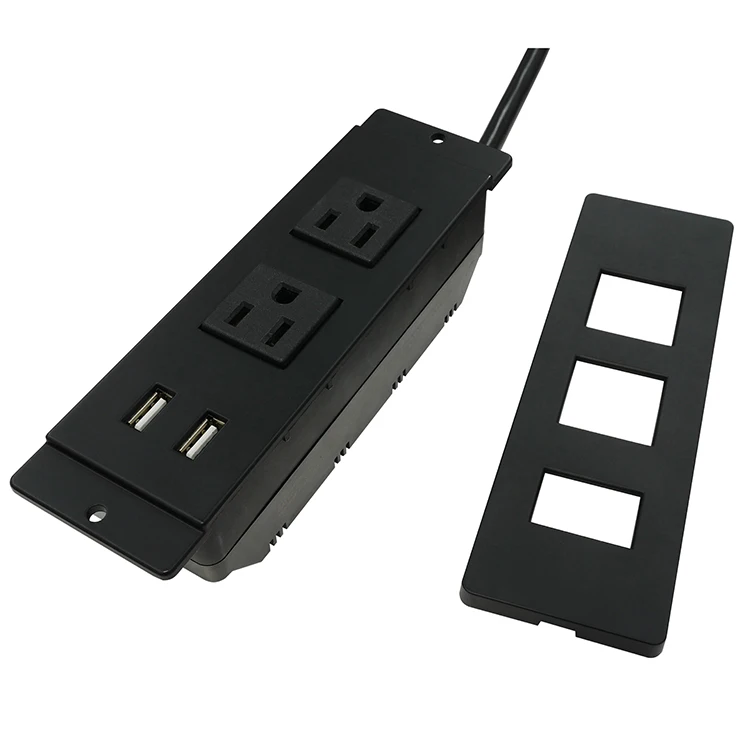 ET-22 Настольный встроенный AC USB удлинитель силовой настольная розетка