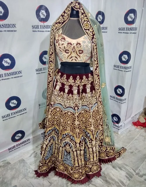 New Indian wedding brida lehanga  choli dress 2019