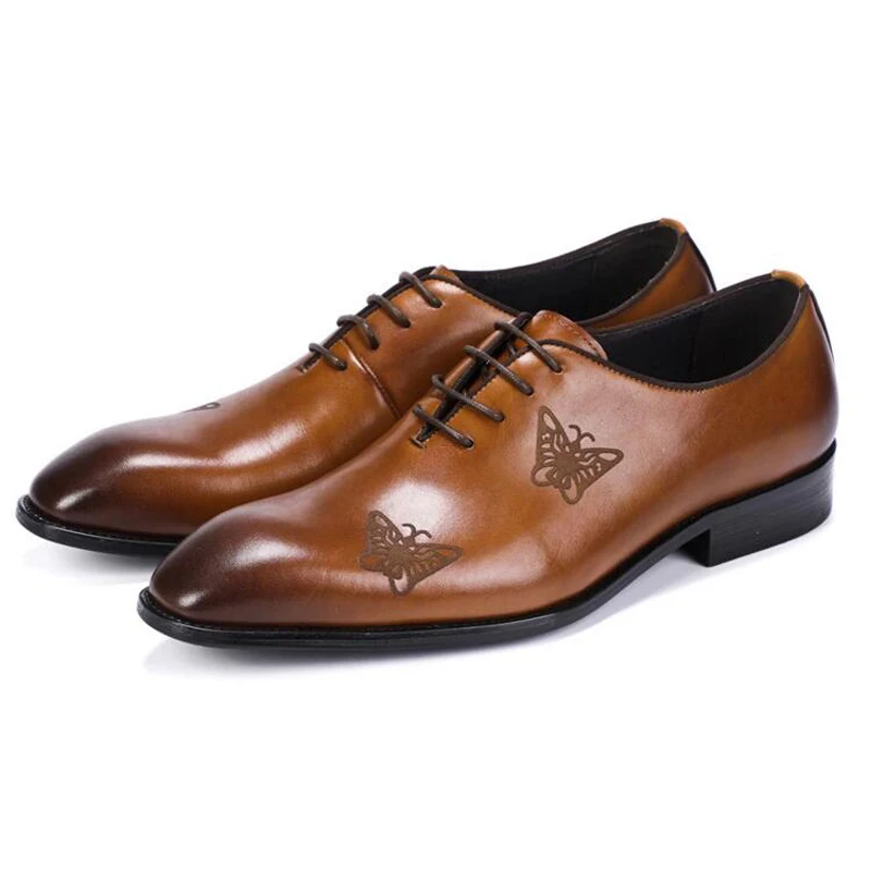 Роскошные Брендовые мужские туфли ручной работы из телячьей кожи классические туфли в итальянском стиле мужские деловые свадебные туфли
