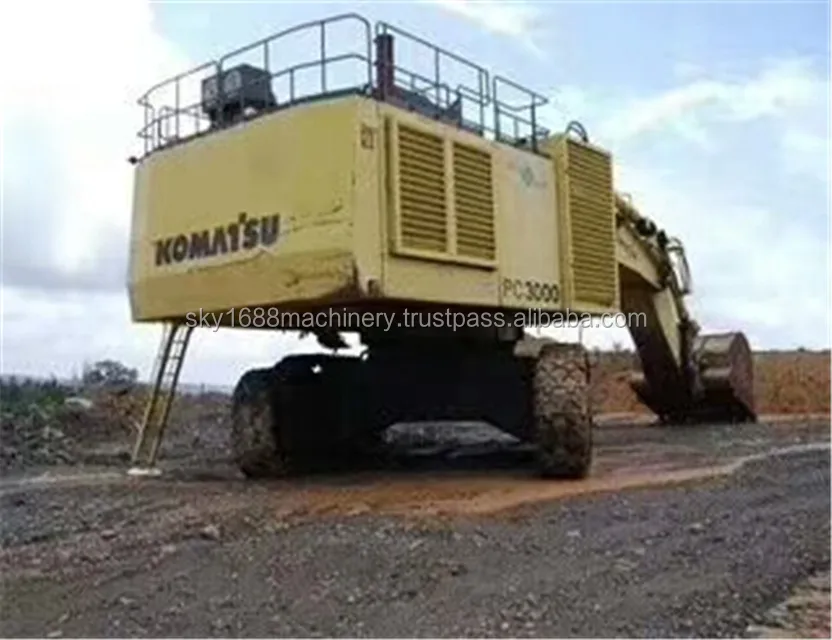 secondhand komatsu PC3000 excavator in japan condition/300ton komatsu excavator for sale