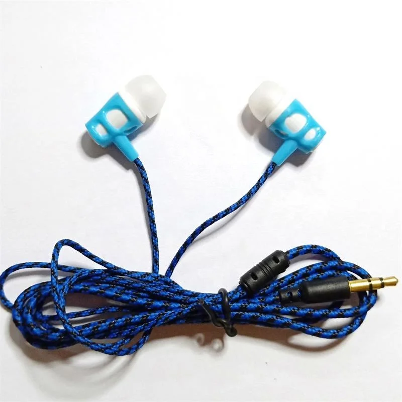 Stereo in-ears 3.5mm cable earphone noise cancelling headphone aviation portable earphone