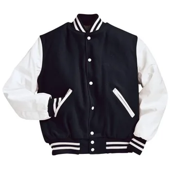 2023 Breathable cheap Price varsity letter man leather sleeve jacket men women Pakistan women cotton varsity jacket