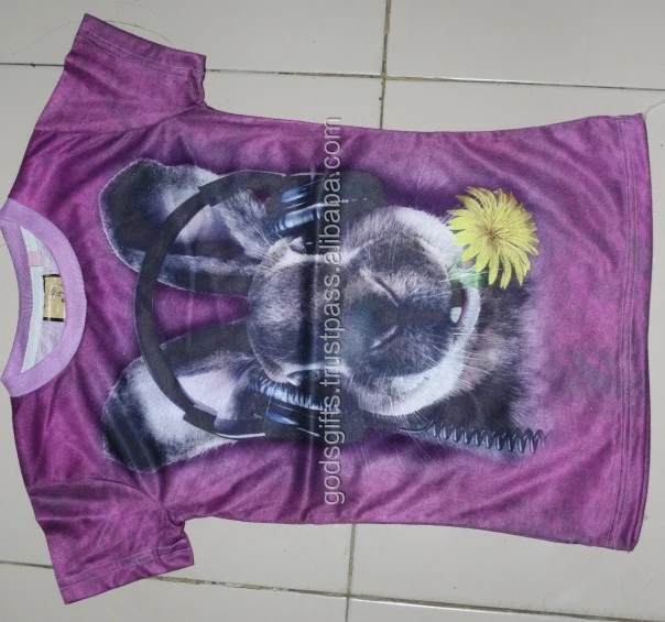 online shopping direct factory sale women t-shirt Oem Design sublimated Womens 3d Tshirt 3d printed spun polyester t-shirt