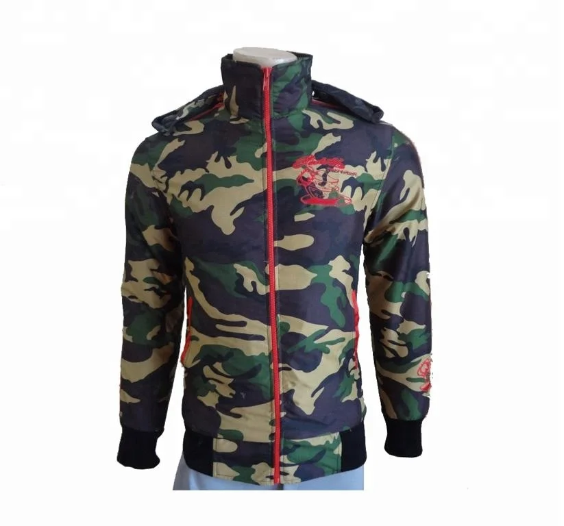 Customized Camouflage Hooded Hunting Jacket, Hunting Jacket, Camo Jacket