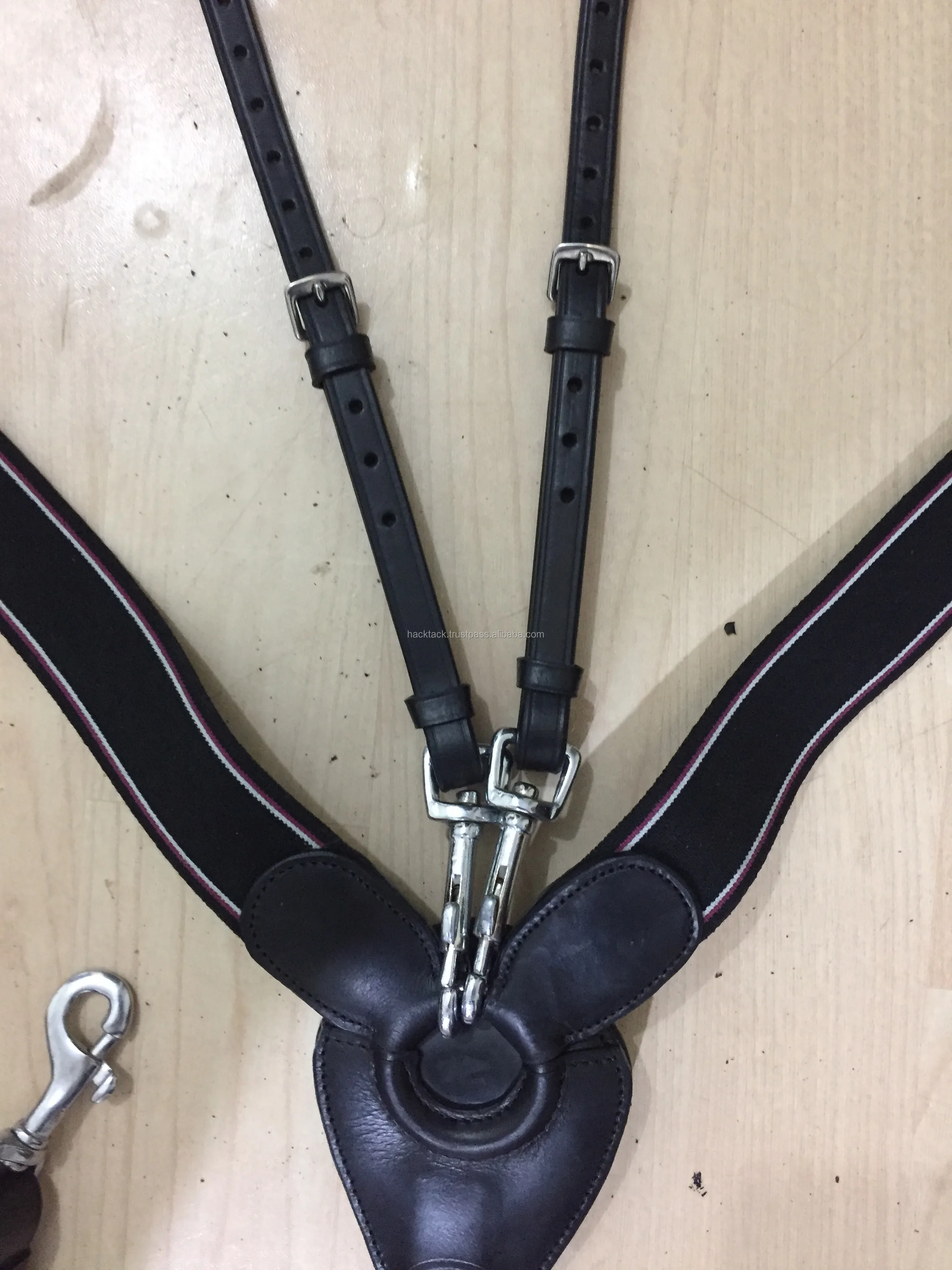 Wholesale Horse Equestrian Breastplate With And EVA Padded Liner Soft SHIP Leather Padded  Size and Color Mixed