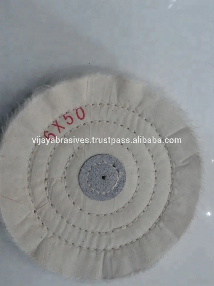 High Quality round Cotton Buffing Wheels for Polishing Durable Fiber Material with Cloth Backing