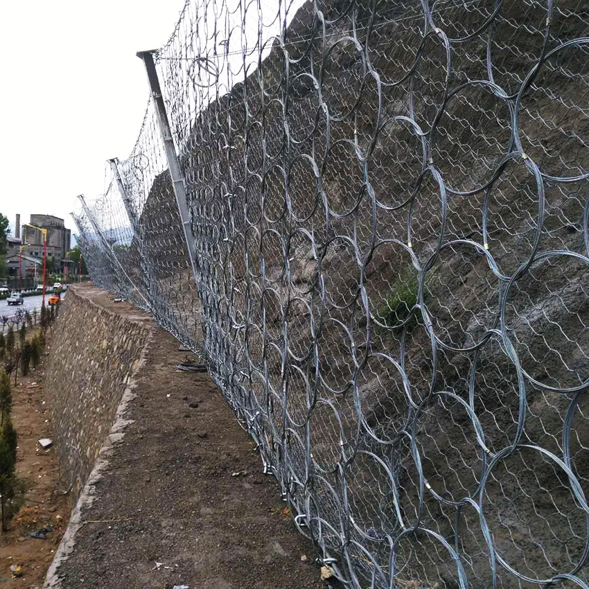 Защитная система rockfall сетка SNS Гибкая наклонная сетка безопасности сетка из проволоки Гибкая металлическая сетка