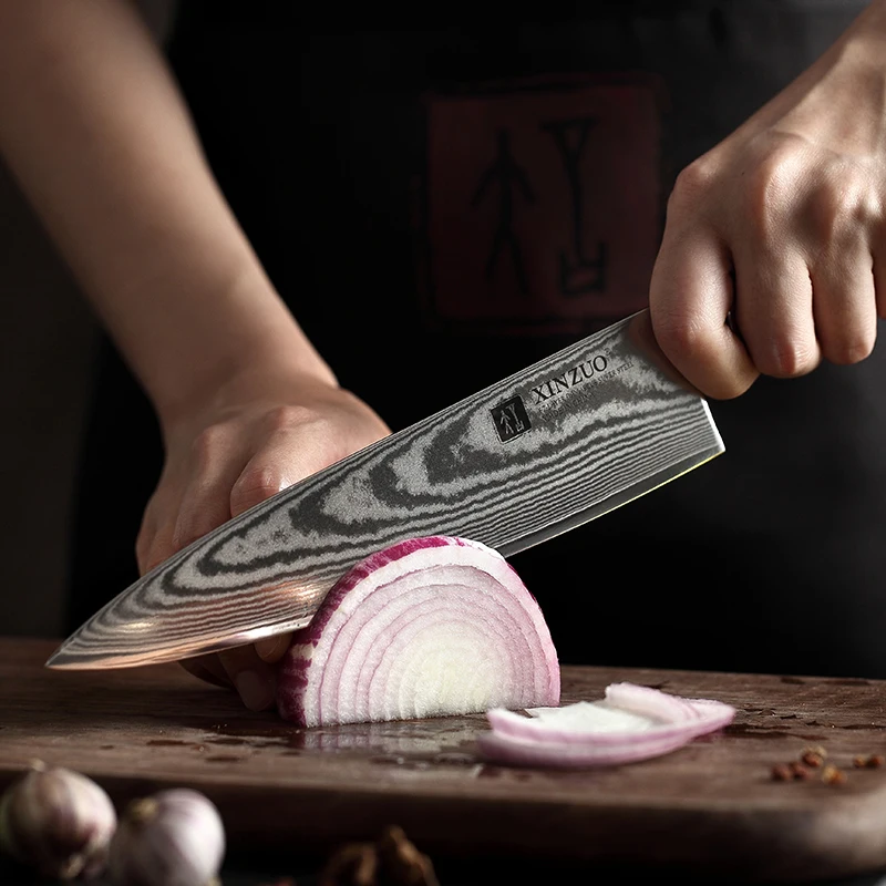 Professional handmade 8 Inch Japanese  Damascus Steel Kitchen Chef Knife