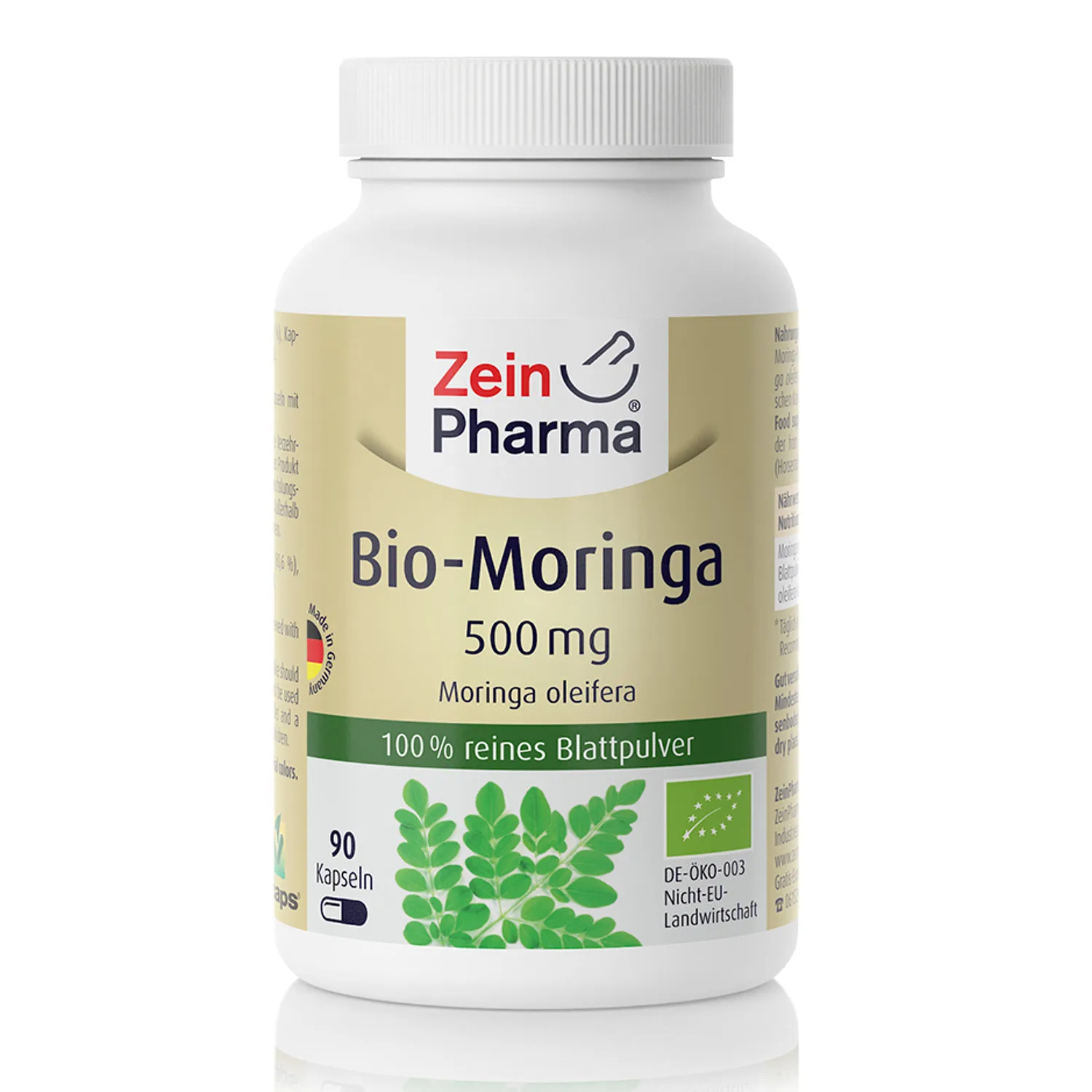 ZeinPharma Organic Moringa Softgel Capsules Made in Germany Custom Private Label High Quality Supplements Providing Energy