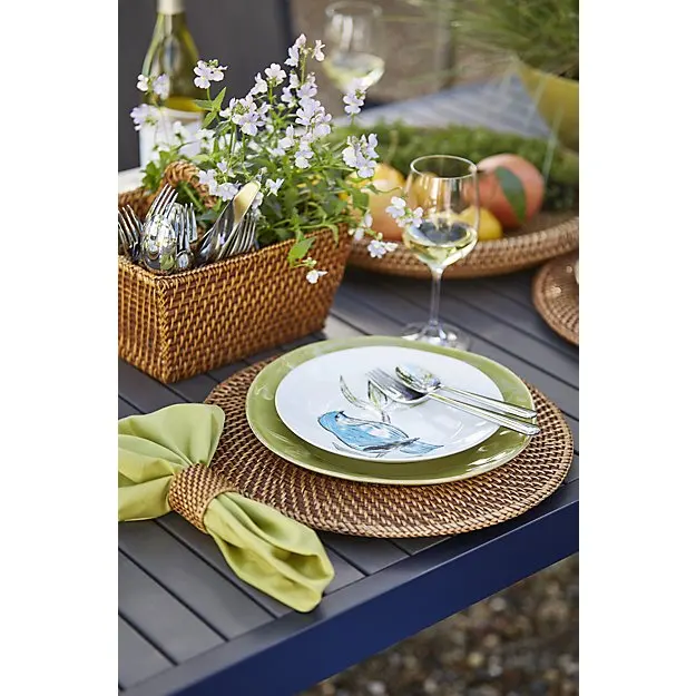 
Novelty round woven rattan placemat - handmade placemat 