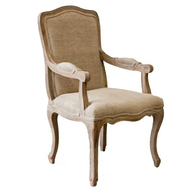 
Industrial & vintage Indian solid mango wood & canvas fabric chair 