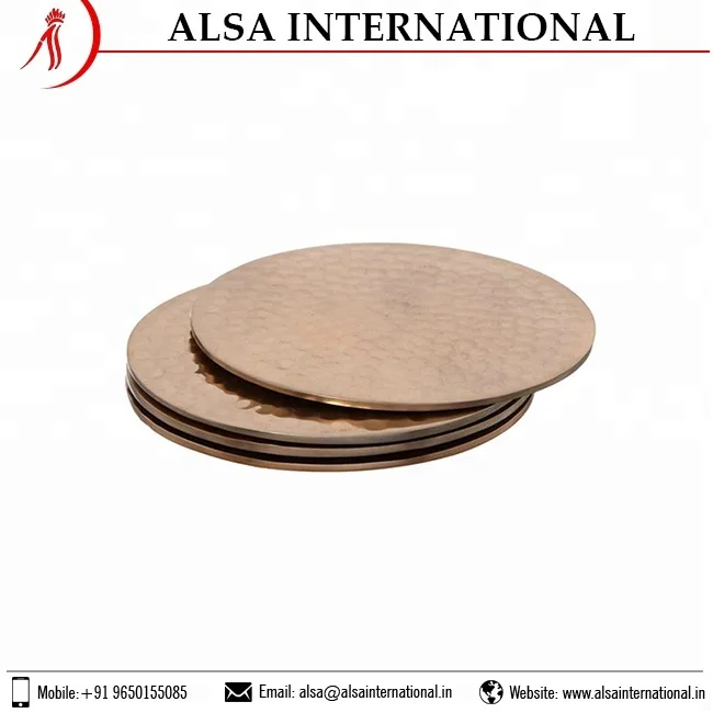 Best Customized Metal Coasters High Quality Classic Kitchen India Private Label Custom Packaging Top Sale Latest Collection