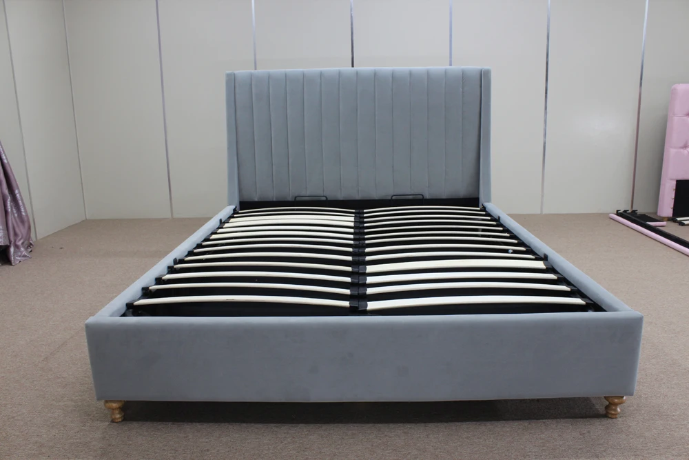 Home Bed Specific Use Fabric Beds Simple Wooden Bed Design